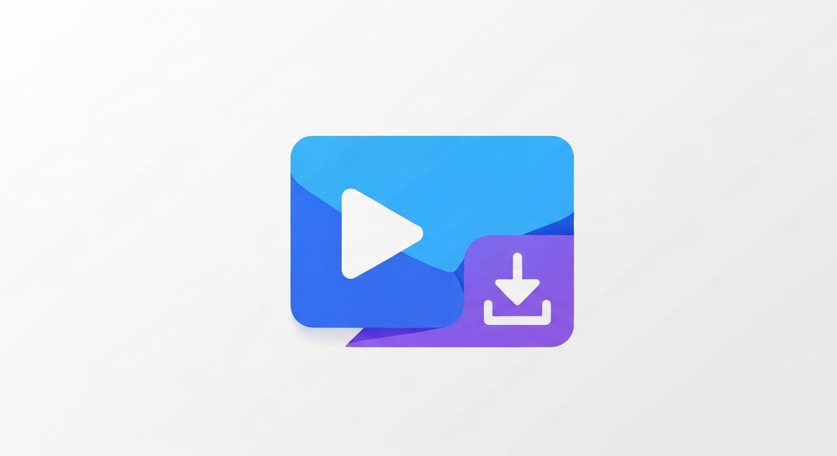 Clean infographic illustrating downloading Instagram Reels without a watermark, using abstract icons.