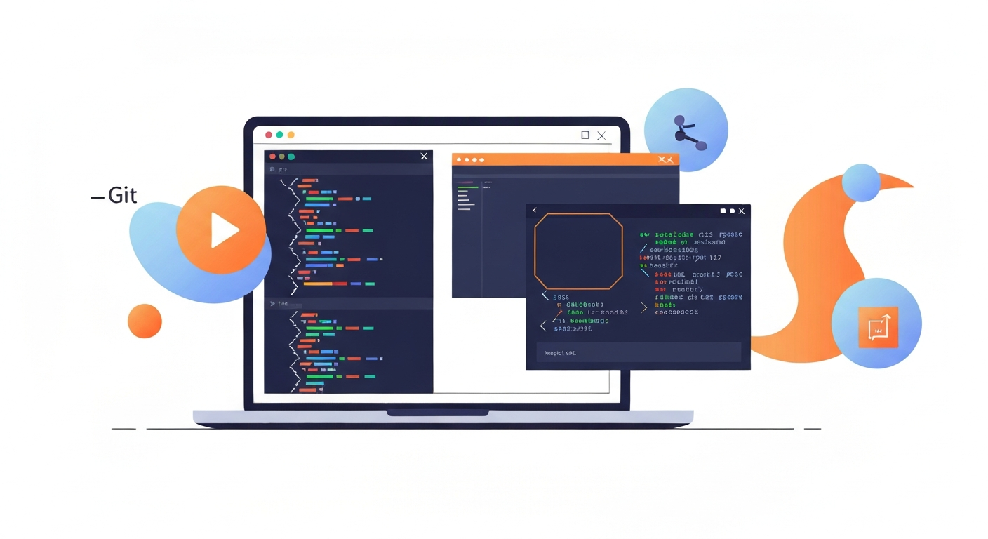Modern digital workspace for HTML5 game development environment setup.